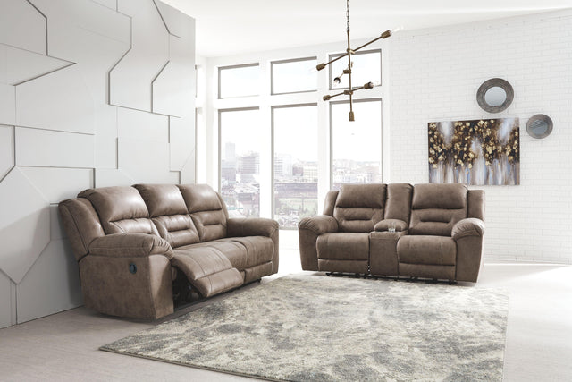 Ashley Stoneland - Fossil - 2 Pc. - Reclining Sofa, Loveseat