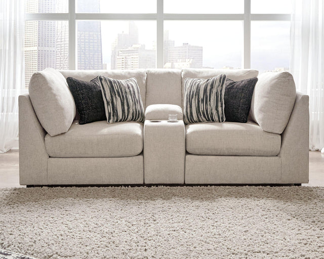 Ashley Kellway - Bisque - Loveseat With Console 3 Pc Sectional