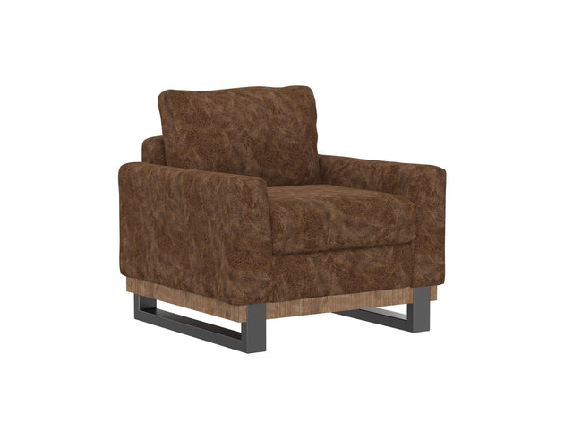 International Furniture Direct Mita - Armchair - Chocolate Brown