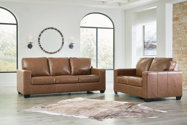 Ashley Bolsena - Caramel - 2 Pc. - Sofa, Loveseat
