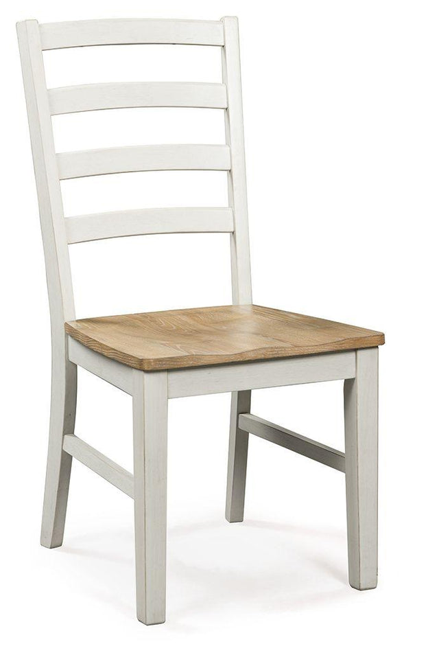 Ashley Purlaney Dining Room Side Chair (2/CN) - Antique White/Natural