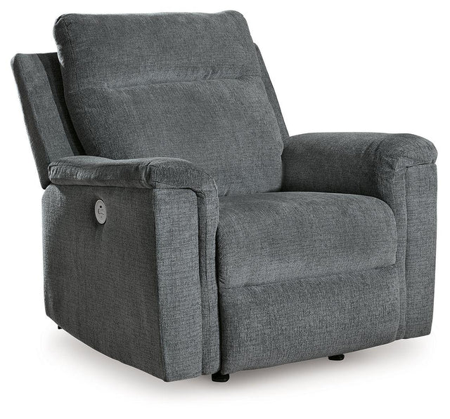 Ashley Barnsana Power Rocker Recliner - Gravel