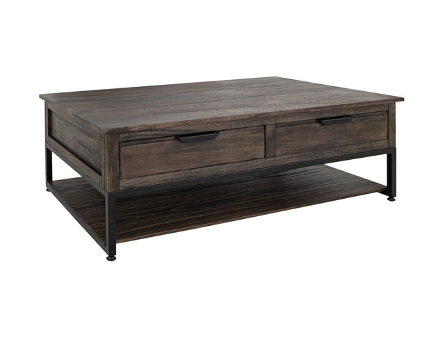 International Furniture Direct Dark Mita - Cocktail Table - Cedar Brown