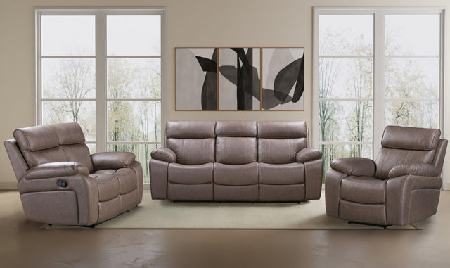 Parker House Theon - Manual Reclining Sofa Loveseat And Recliner - Stokes Toffee