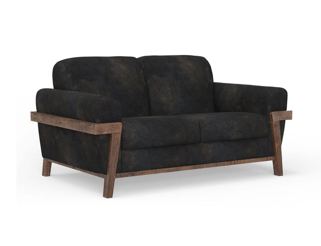 International Furniture Direct Loft Brown - Loveseat - Licorice