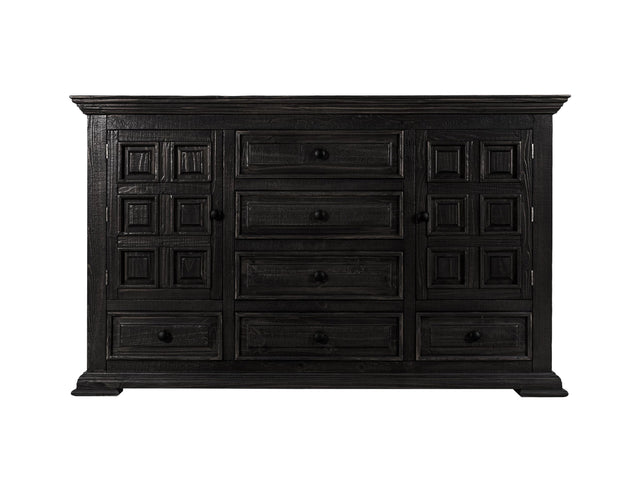 International Furniture Direct Terra - Dresser With 6 Drawer And 2 Doors - Tricorn Black