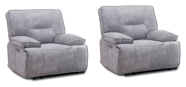 Parker House Gladiator - Zero Gravity Power Recliner (Set of 2) - Sky
