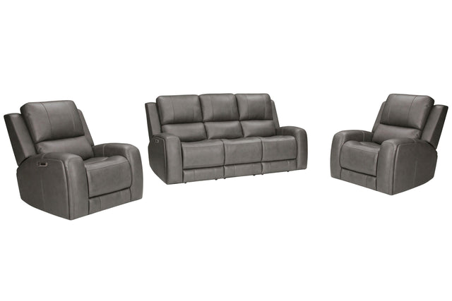 Parker House Belmont - Zero Gravity Power Reclining Sofa And 2 Recliners - Autumn Fog