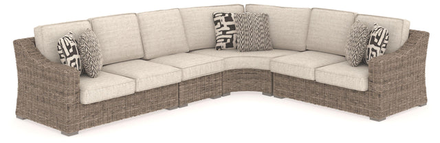 Ashley Beachcroft - 4 Pc. - Sectional Lounge - Beige