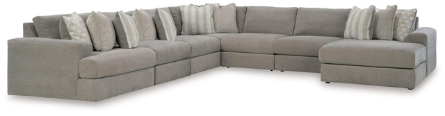 Ashley Avaliyah - Ash - 7-Piece Sectional With Raf Corner Chaise