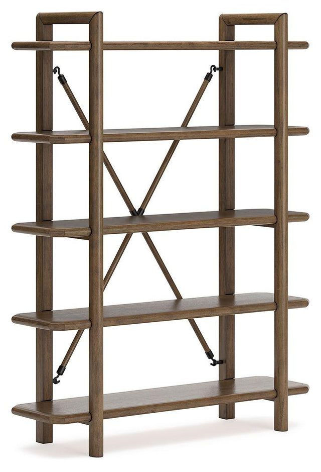 Ashley Roanhowe Bookcase - Brown