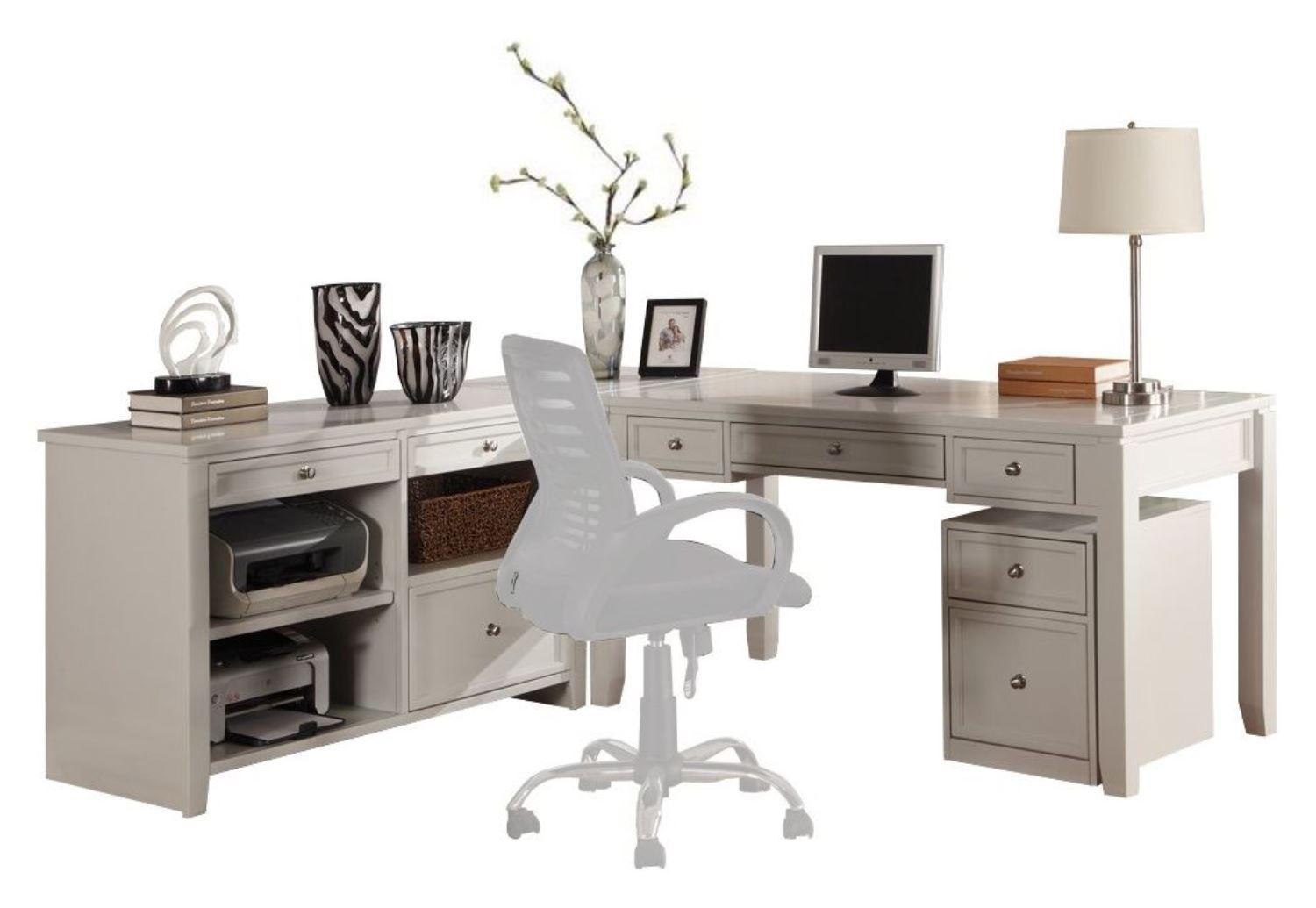 Parker House Boca L Shape Desk with Credenza and Lateral File, image size:1500x1035