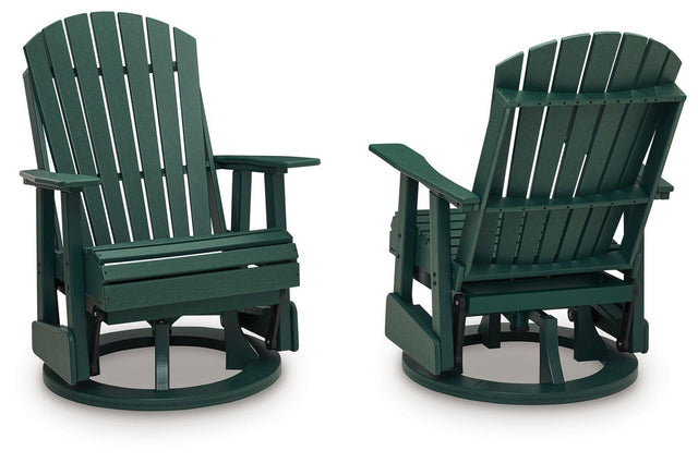 Ashley Shell Beach Swivel Glider Chair - Green