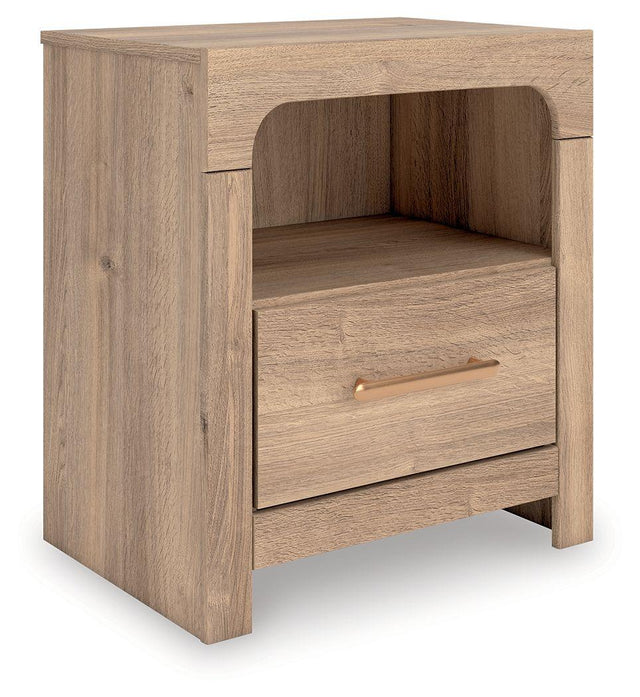 Ashley Kinlanni One Drawer Night Stand - Tan