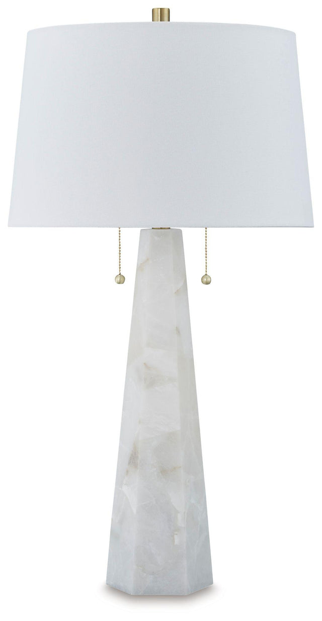 Ashley Laurellen Alabaster Table Lamp (1/CN) - White