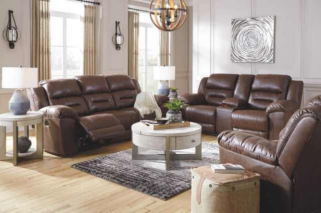Ashley Stoneland - Chocolate - 3 Pc. - Reclining Sofa, Loveseat, Rocker Recliner