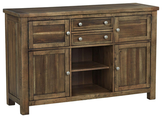 Ashley Moriville Dining Room Server - Grayish Brown