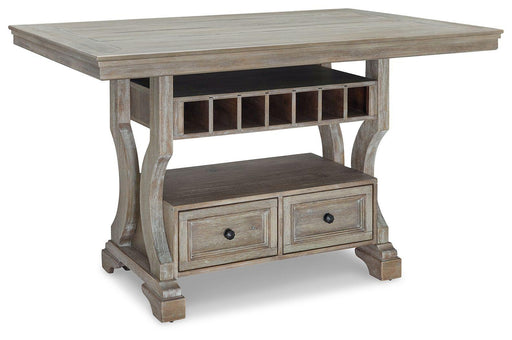 Ashley Moreshire RECT Dining Room Counter Table - Bisque