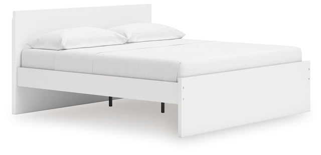 Ashley Onita - White - King Panel Platform Bed