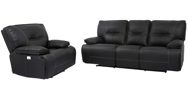 Parker House Spartacus - Power Reclining Sofa And Recliner - Black