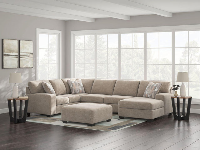 Ashley Seyler Lane - Beige - 3-Piece Sectional With RAF Chaise And LAF Sofa