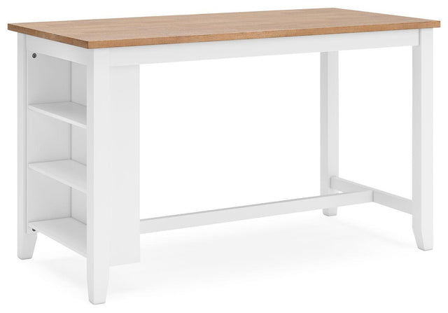 Ashley Gesthaven RECT Dining Room Counter Table - Natural/White