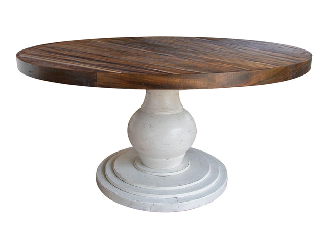 International Furniture Direct Rock Valley - Dining Table Round - Dark Brown