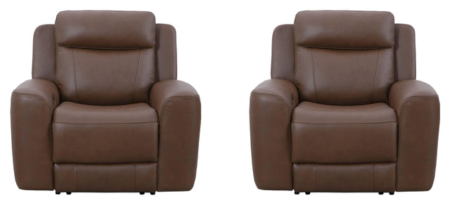 Parker House Calgary - Power Recliner (Set of 2) - Autumn Umber