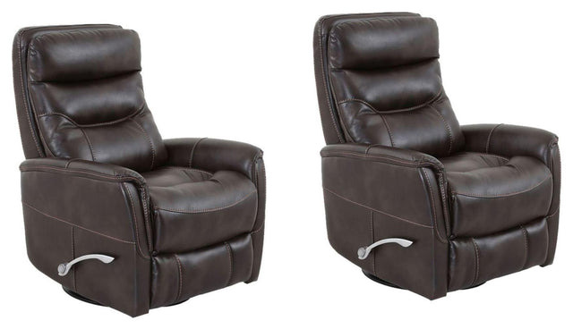 Parker House Gemini - Swivel Glider Recliner (Set of 2) - Truffle