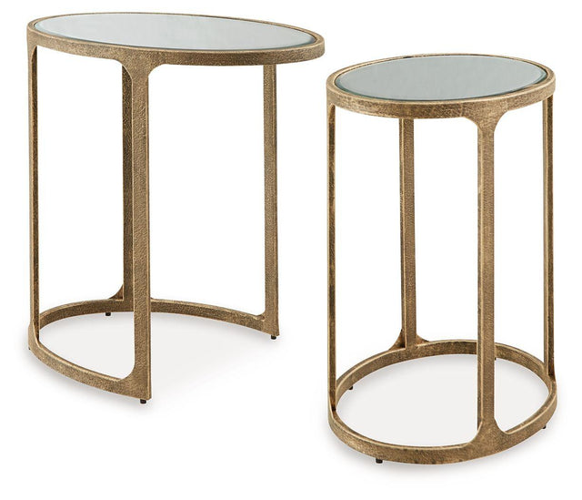 Ashley Irmaleigh Accent Table Set (2/CN) - Antique Black