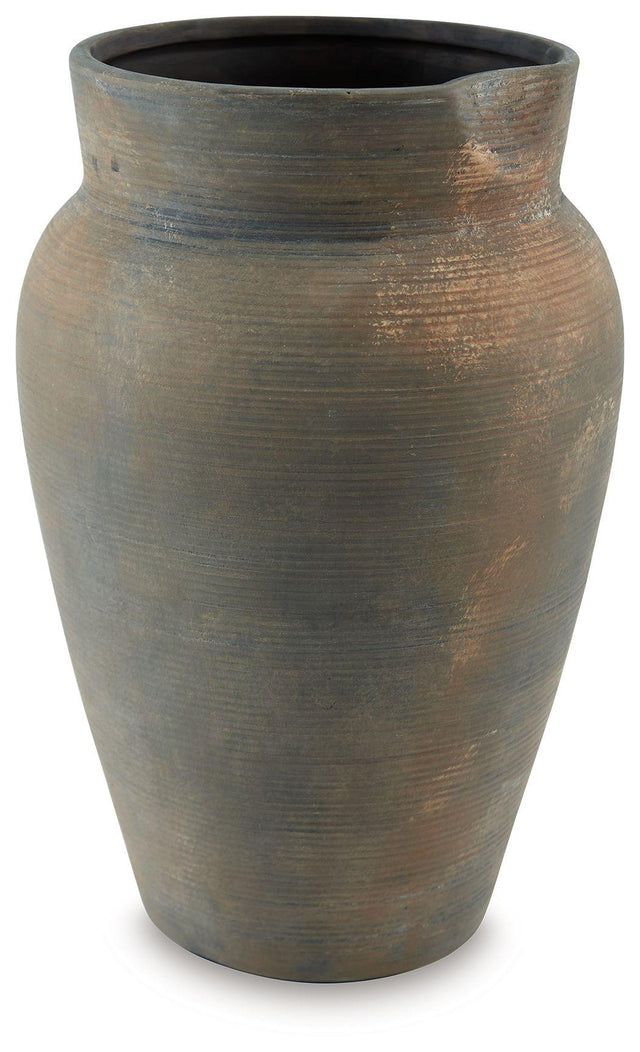 Ashley Brickmen Vase - Antique Gray