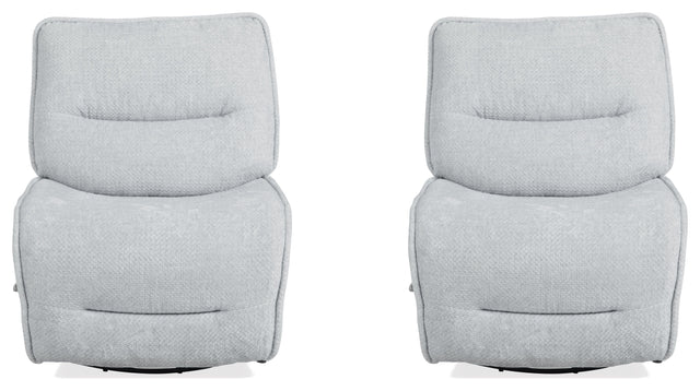 Parker House Leo - Armless Recliner (Set of 2) - Silver Fox