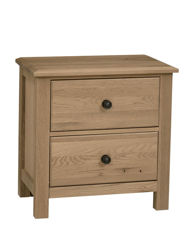 Vaughan-Bassett Custom Express - Night Stand 2 Drawers - Clear Oak
