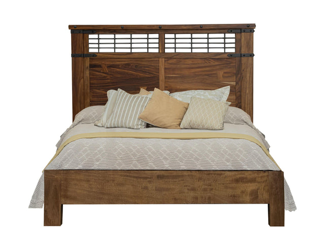 International Furniture Direct Parota - California King Bed - Dark Brown