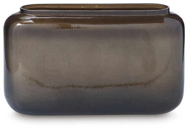 Ashley Sumner Vase - Gray/Gold Finish