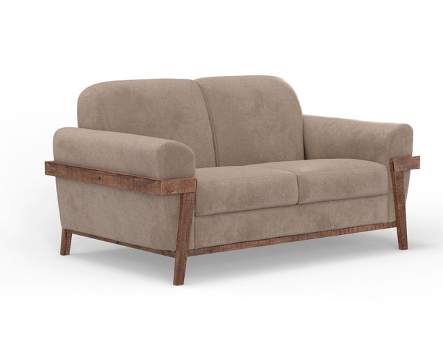 International Furniture Direct Loft Brown - Loveseat - Brown Camel