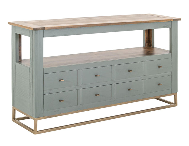 International Furniture Direct Timber - Sofa Table - Forest Green
