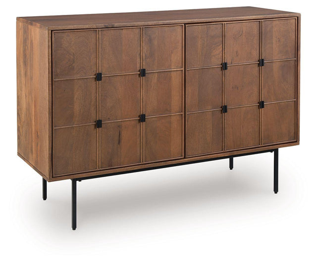 Ashley Juddins Accent Cabinet - Brown