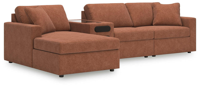 Ashley Modmax - Spice - 4-Piece Sectional With Laf Corner Chaise And Audio System Console