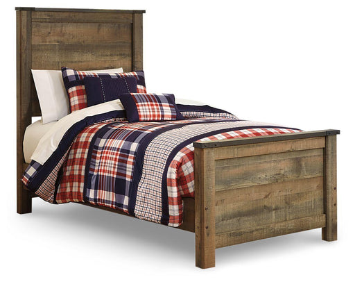 Ashley Trinell - Brown - Twin Panel Bed With Mattress