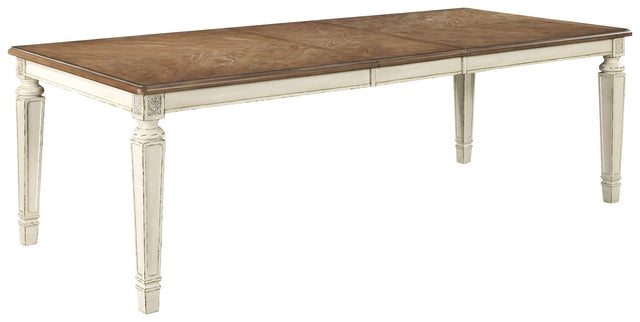 Ashley Realyn RECT Dining Room EXT Table - Chipped White