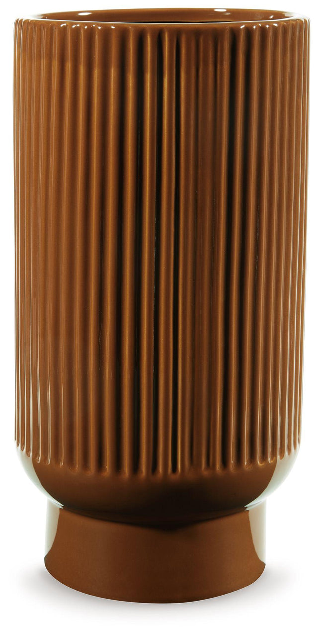Ashley Avalyah Vase - Burnt Umber