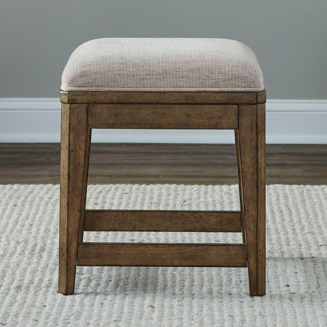 Liberty Furniture Carolina Park - Upholstered Console Stool - Brown
