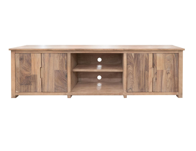 International Furniture Direct Natural Parota - TV Stand - Brown