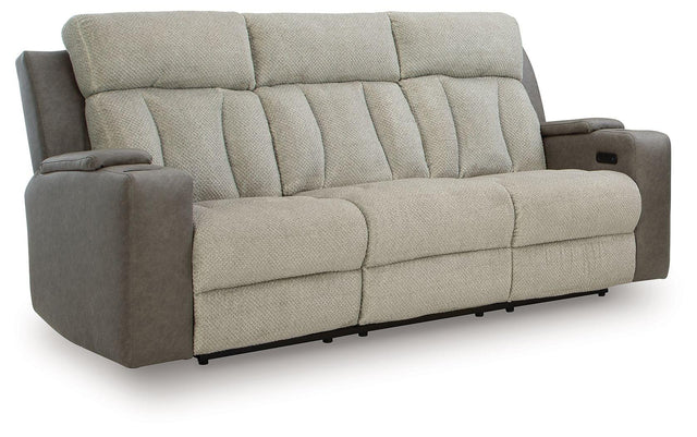 Ashley WhipLash PWR REC Sofa with ADJ Headrest - Sisal