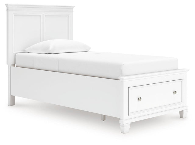 Ashley Fortman - White - Twin Panel Storage Bed