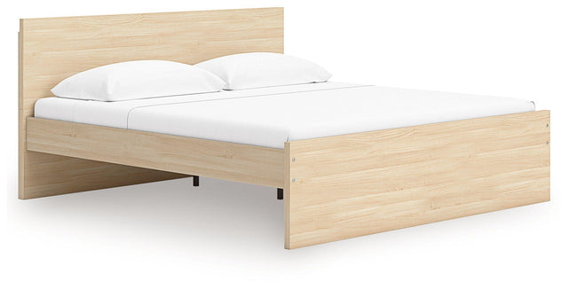 Ashley Onita - Natural - Queen Panel Platform Bed