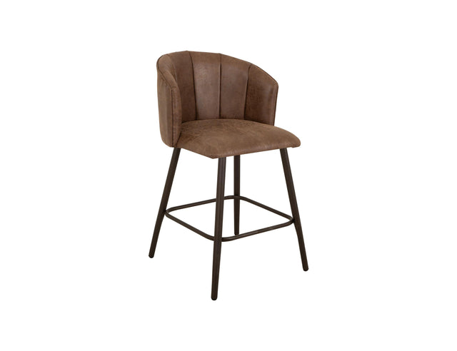 International Furniture Direct Tamesis - Upholstered Barstool - Caramel