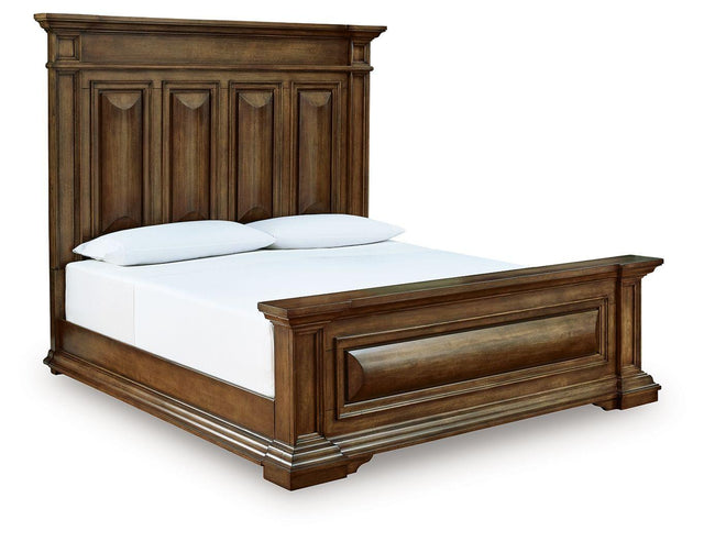 Ashley Frantanna - King Panel Bed - Brown