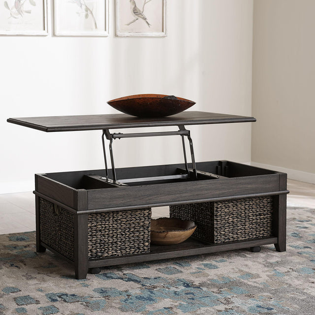 Liberty Furniture Mill Creek - Lift Top Cocktail Table - Dark Brown